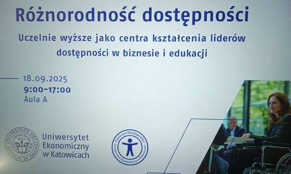plakat konferencji Różnorodność dostępności