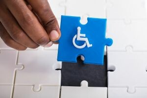 puzzle ze zdjęciem wózka inwalidzkiego